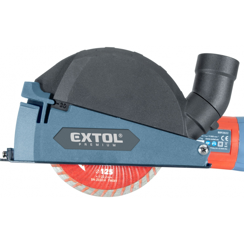 Kryt ods�vac� 125/115mm pro �hlovou brusku, �ez�n�