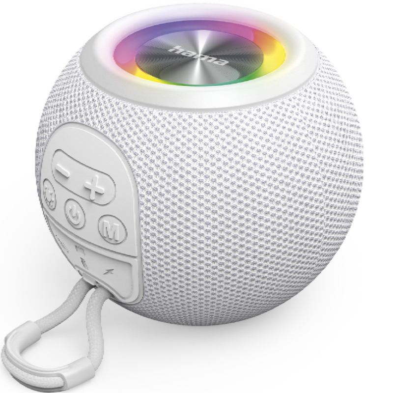 Reproduktor Hama Ball, bluetooth LED podsv�cen�, b�l�