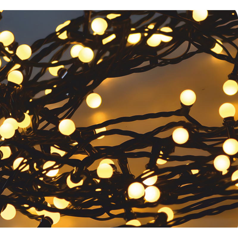 Sv�teln� �et�z 200 LED kuli�ky 16+3m, tepl� sv�tlo, 8 funkc�, �asova�