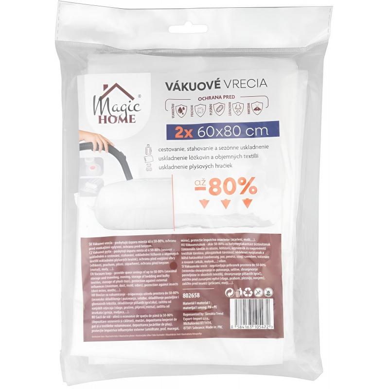 2x vak s ventilem pro ods�v�n�  60 x 80 cm MagicHome