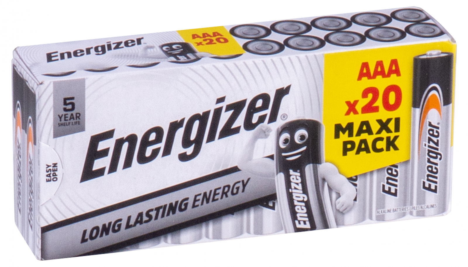 20x baterie Energizer Everyday alkalická mikrotužková AAA LR03
