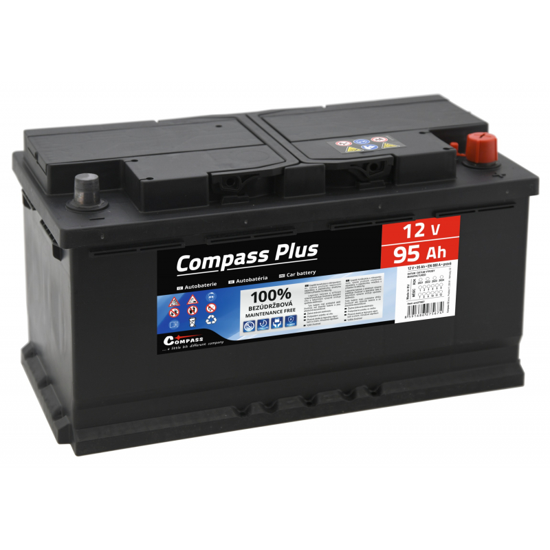 Autobaterie 12V/95Ah/800A prav� Compass Plus