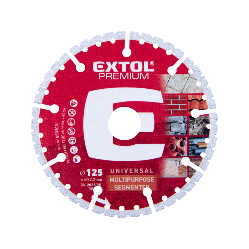 Kotouč diamant MULTI 125x2,2 mm Extol Premium
