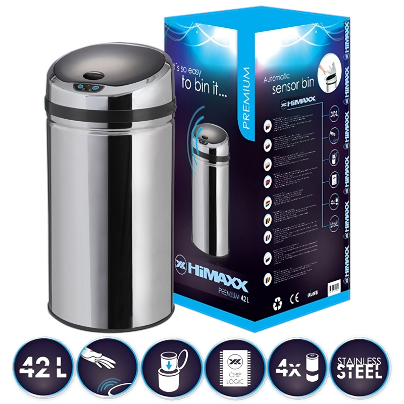 Ko� odpadkov� HiMAXX senzorov� Premium 42L bezdotykov�