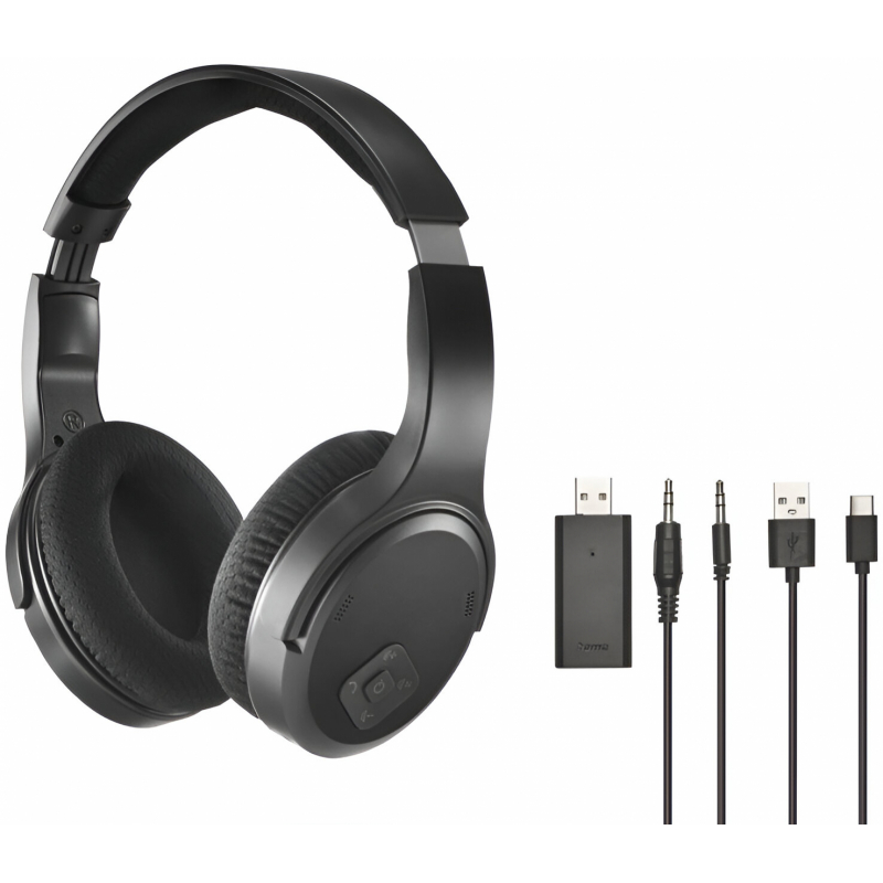 Sluchátka k TV bezdrátová, Bluetooth, 2,4 GHz Hama