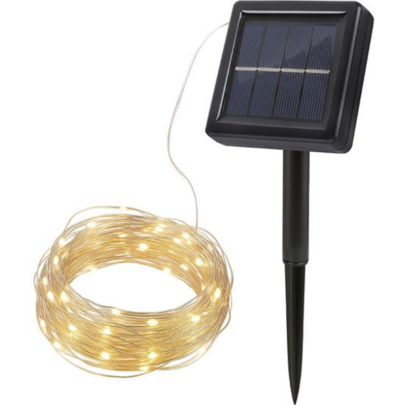 Řetěz 22m/200xLED venkovní, solár Solight WL919