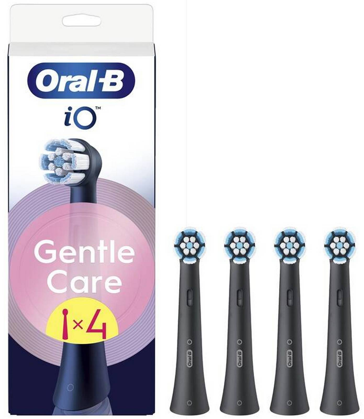 Náhradní hlavice Oral-B iO Gentle Care, 4 ks Black
