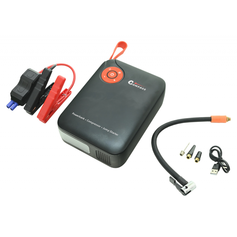 Kompresor a JUMP STARTER 7200mAh/600A Compass 07167