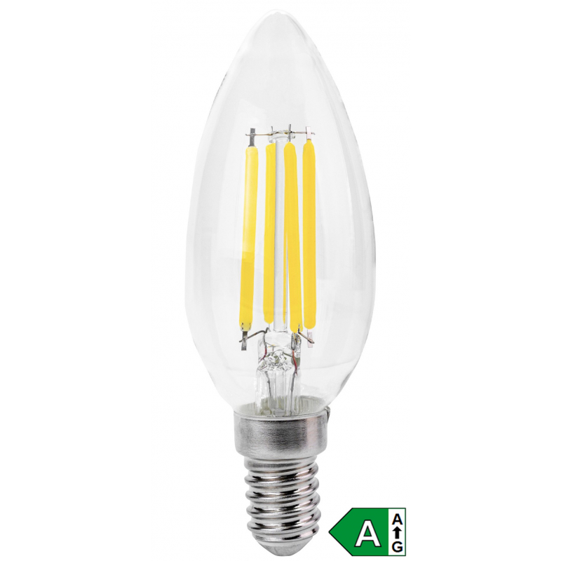 Žárovka E14/4W/840lm/3000K LED RETRO Retlux RFL606 svíčka