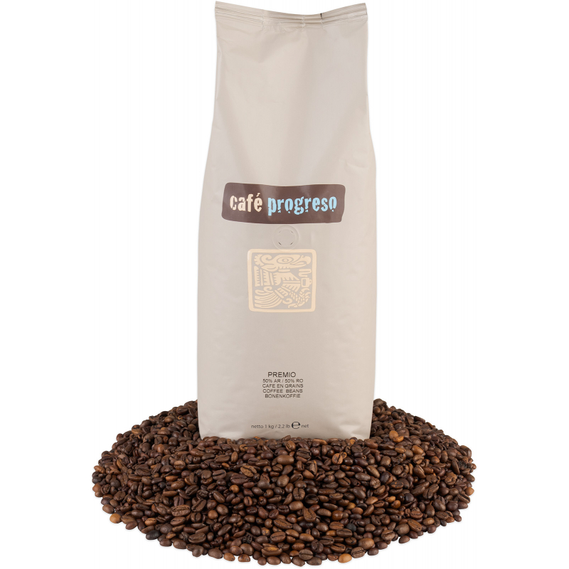 Káva Cafe Progreso PREMIO 50/50 Arabica/Robusta 1kg zrnková