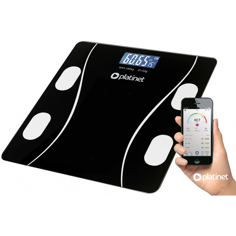 Váha osobní Platinet PBSBT26B fitness, BT