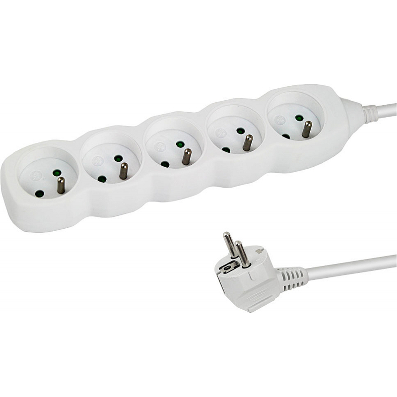 Prodlužovák 5 zásuvek 1,5 m 3x1,5mm, 16A