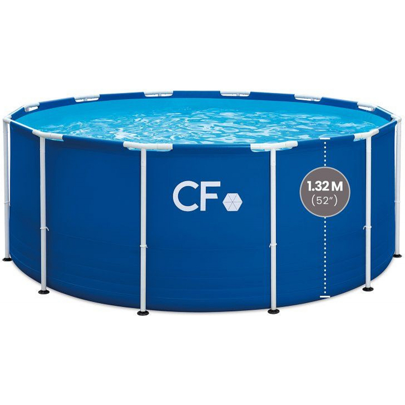 Bazén 366 x 132 cm Planet Pool FRAME BAZ0056 modrý s pevnou konstrukcí