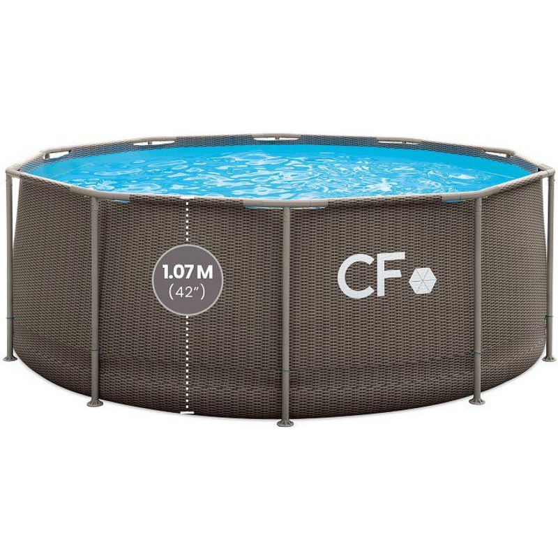 Baz�n 305 x 107 cm Planet Pool FRAME motiv ratan s pevnou konstrukc�