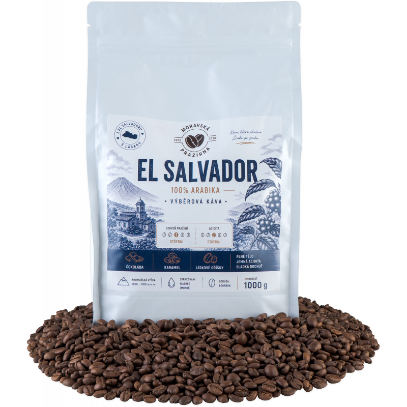 Káva EL SALVADOR 100% Arabika zrnková 1kg