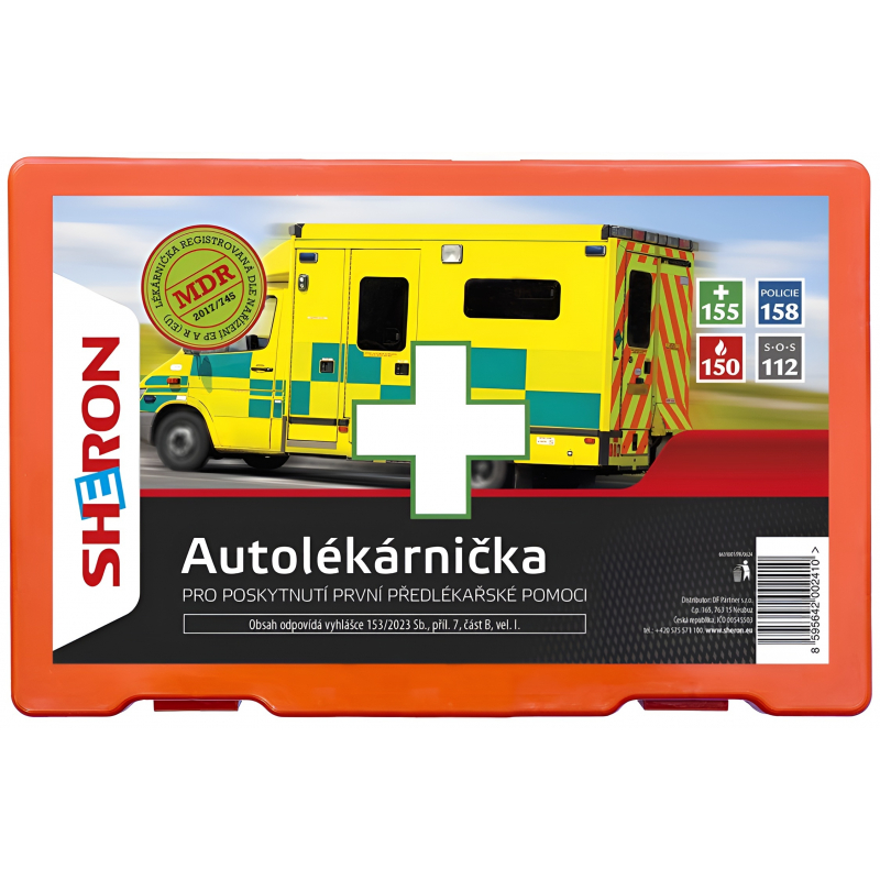 Autolékárnička velikost č.I, 153/2023 sb. Sheron plast