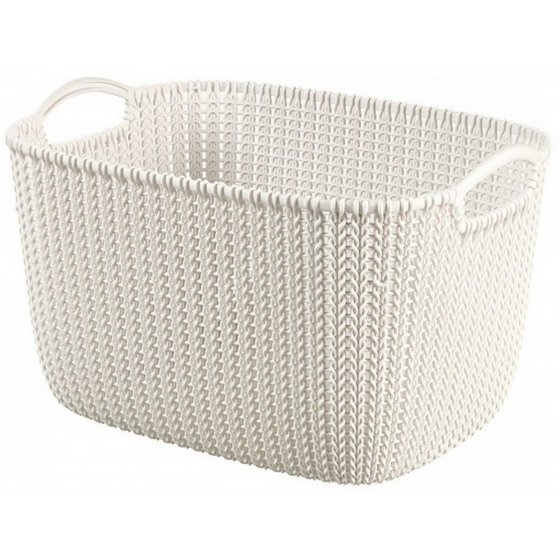Košíček Curver KNIT 19l krémový 03670-X64