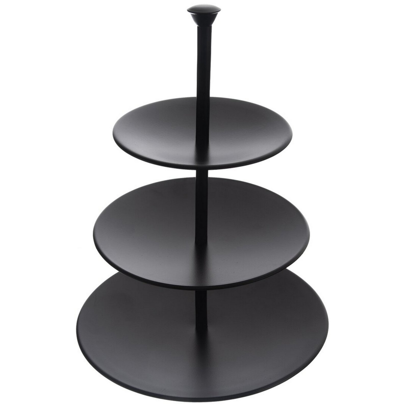 Podnos BLACK 3 patra - ETAŽÉRKA
