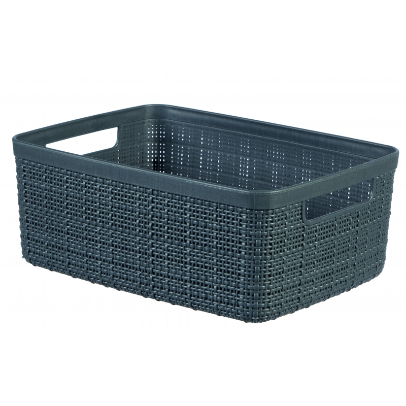 Košík Curver JUTE M 12l tmavěšedý