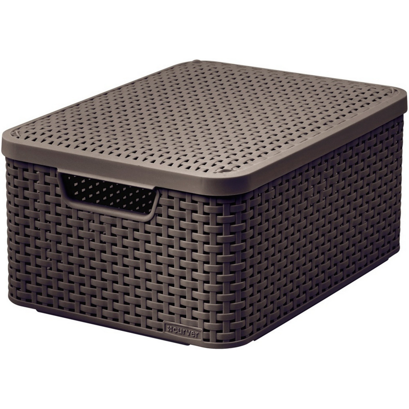 Box úložný Curver STYLE s víkem M tm.hnědý 03618-210