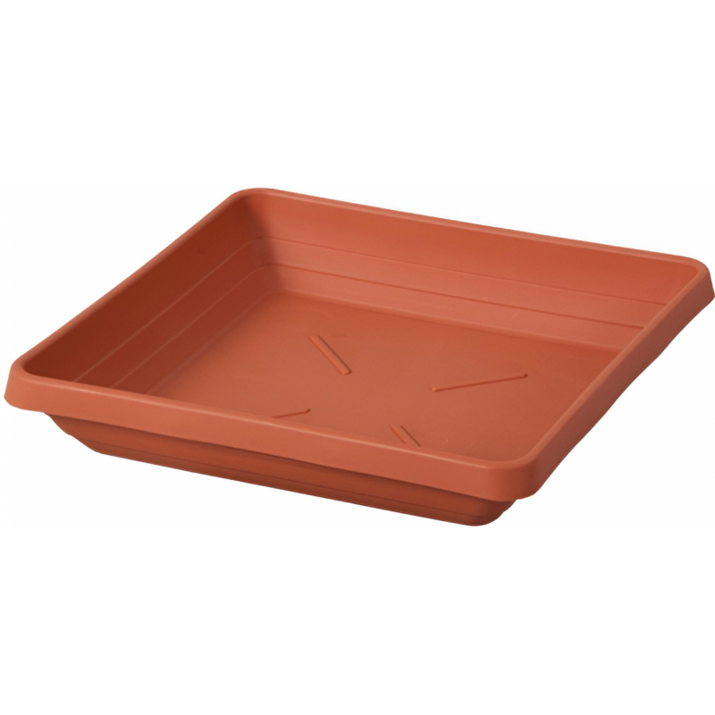 Podmiska QUATTRO plastová terakota 25 x 25 cm