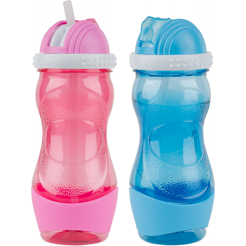 Láhev sportovní s brčkem 400 ml