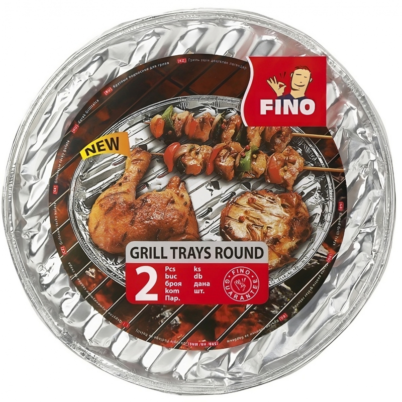 2x tác na gril AL kulatý Fino 33 cm, extra pevný 70µm