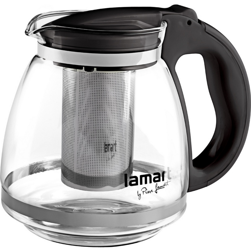 Lamart VERRE konvice �ajov� �ern� 1,5l LT7027