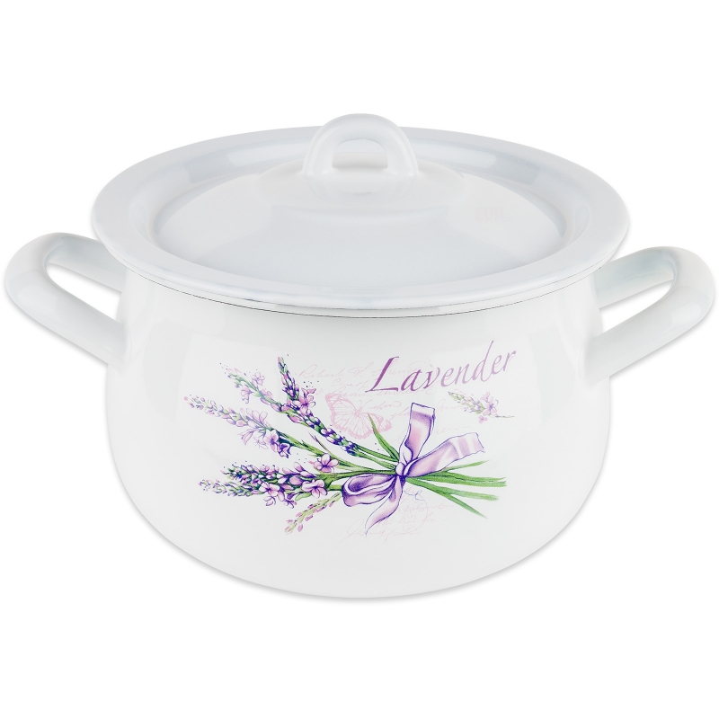 Hrnec smalt Olymp LEVANDULE 16 cm, 2,6 l