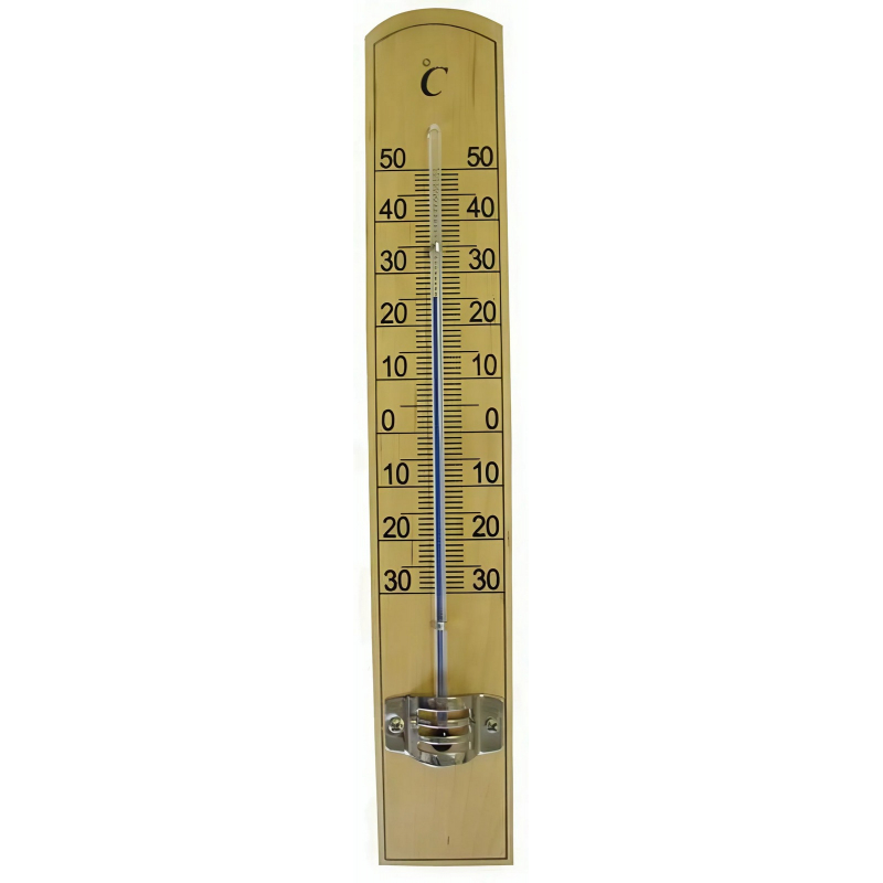 Teploměr pokojový dřevěný 20cm, - 30°C do +50°C