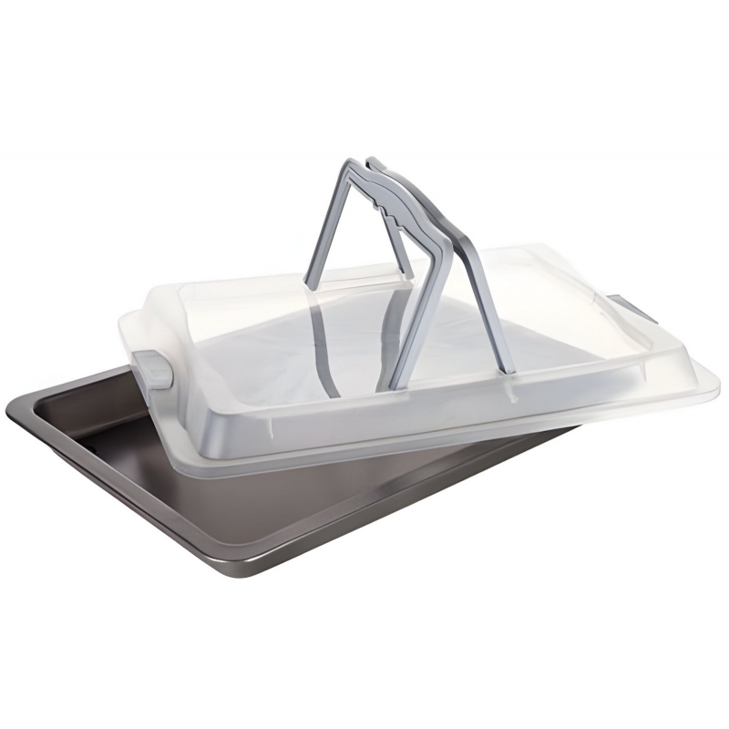 Plech Banquet Culinaria s plastovým víkem a držadly 42 x 29 cm