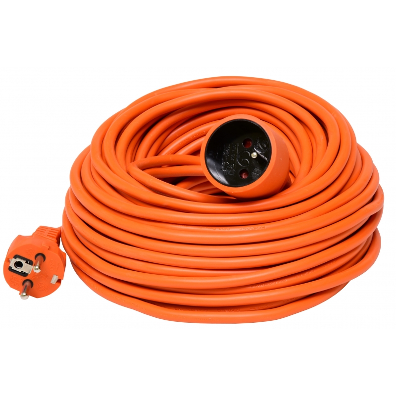Prodlužovák 10A/25m max. 2300W 3x1 mm2, oranžový