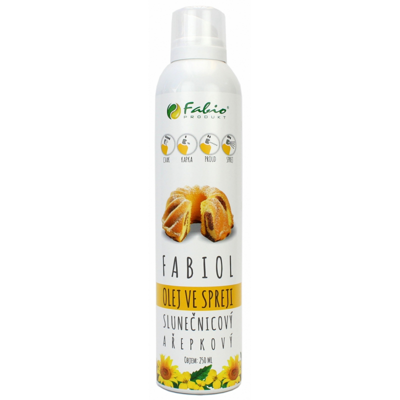 Olej Fabio ve spreji SLUNEČNICOVÝ A ŘEPKOVÝ 250 ml