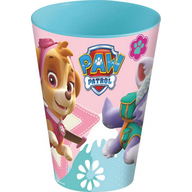 Kelímek plastový PAW PATROL růžový 430ml