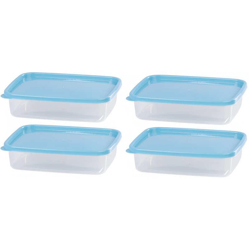 4x dóza UH MagicHome Lunchbox set 1l, obdélníková