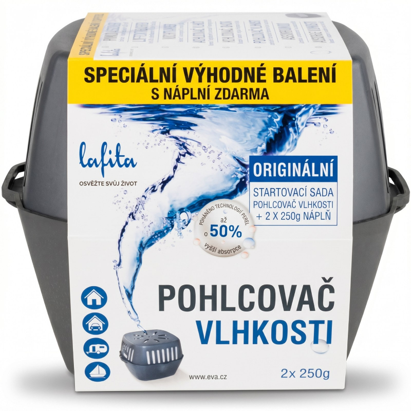 Pohlcovač vlhkosti Lafita Pearls 2x 250 g výměnný