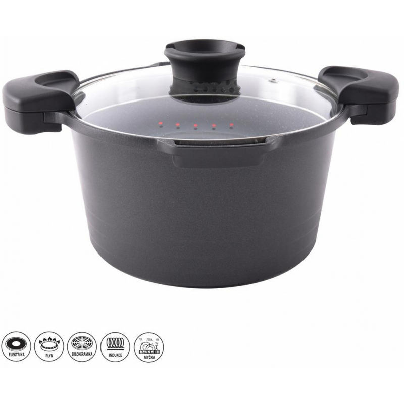 Hrnec Orion Grande PASTA hliníkový s poklicí 24 cm, 5,5 l