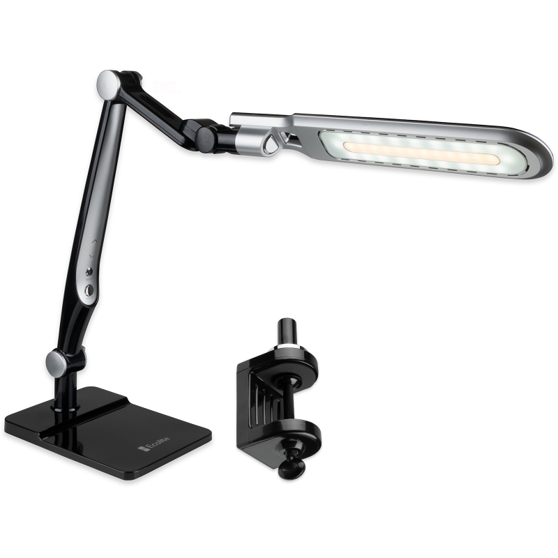 Lampa stolní 600lm podstavec i úchyt, 10W LED MATRIX černá