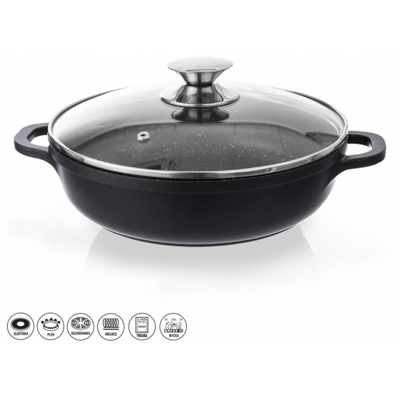 Kastrol Orion Grande hliníkový s poklicí 28 cm, 4,3 l