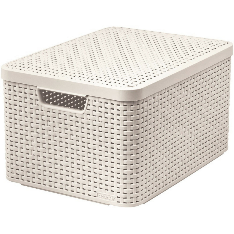 Box úložný Curver STYLE s víkem L krémový 03619-885