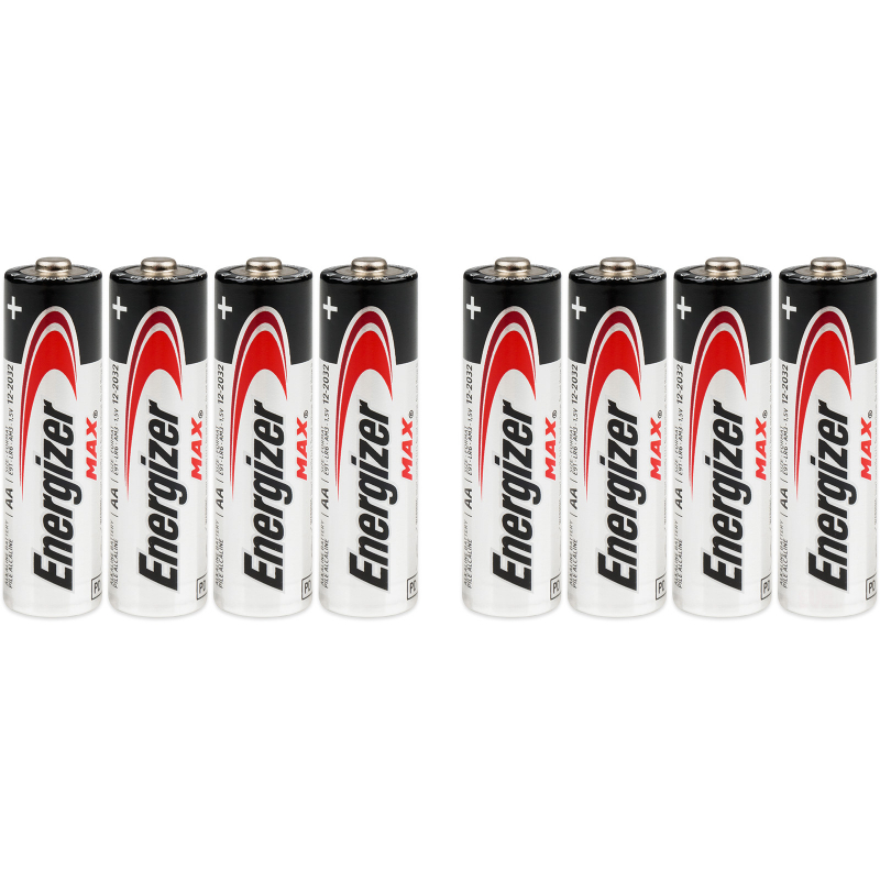 8x alkalická baterie Energizer MAX LR6 tužková