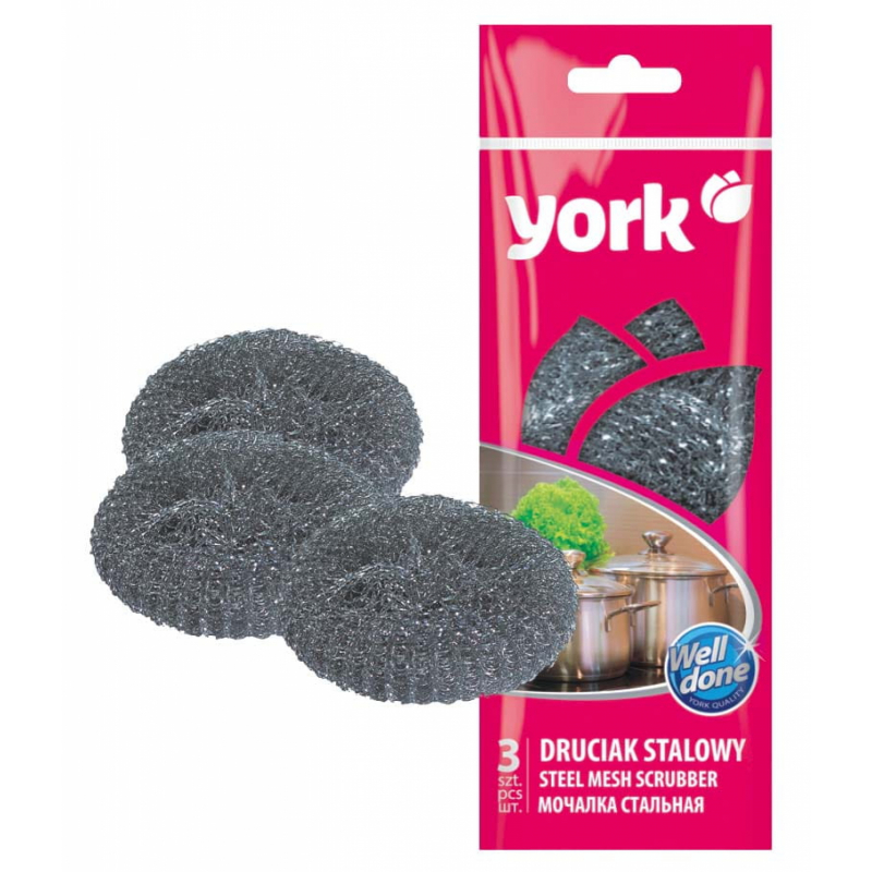 3x drátěnka York kovová 12g