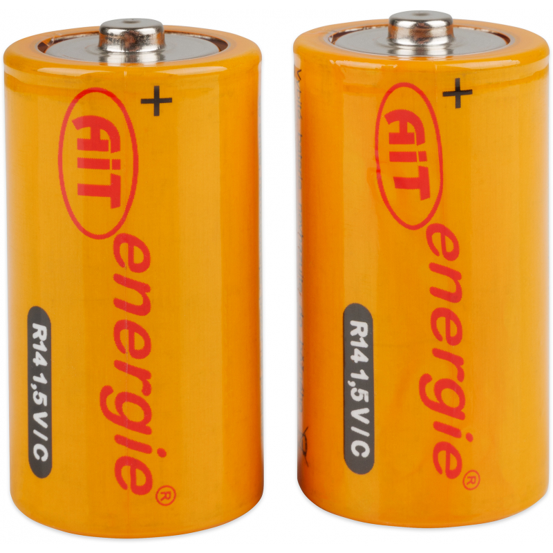2x baterie AiT R14 C malý monočlánek