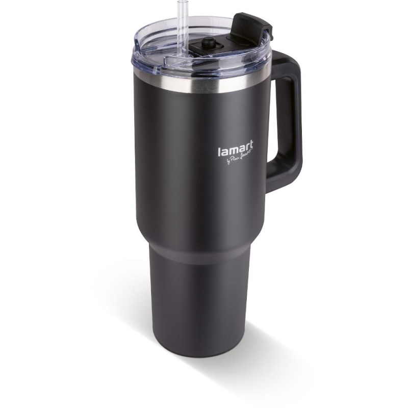 Termohrnek Lamart HUGE 1,2 l černý LT4088