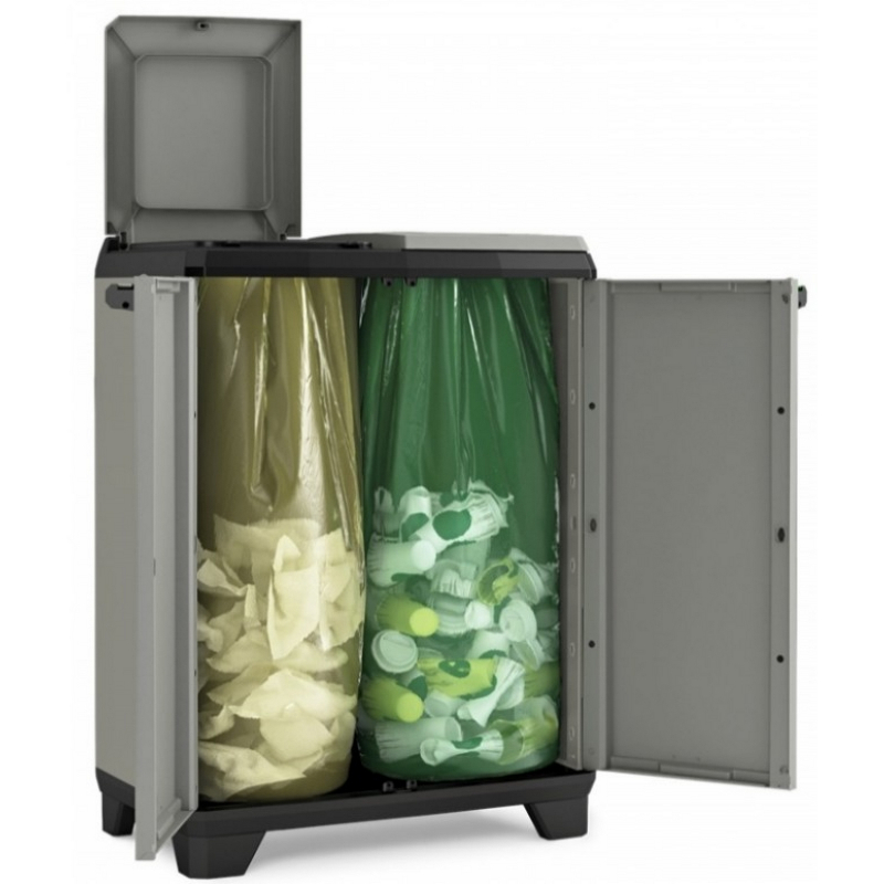 Koš odpadkový KIS Planet Recycling Cabinet 2 x 110l