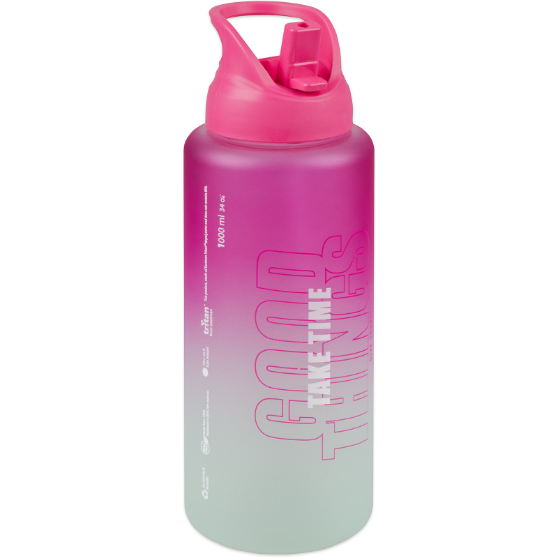 Láhev tritanová Moly pink-green 1 l