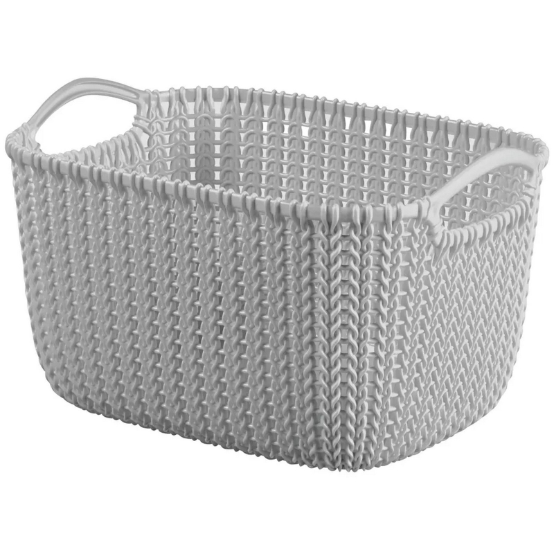 Košíček Curver KNIT 8l šedý 03674-099-00