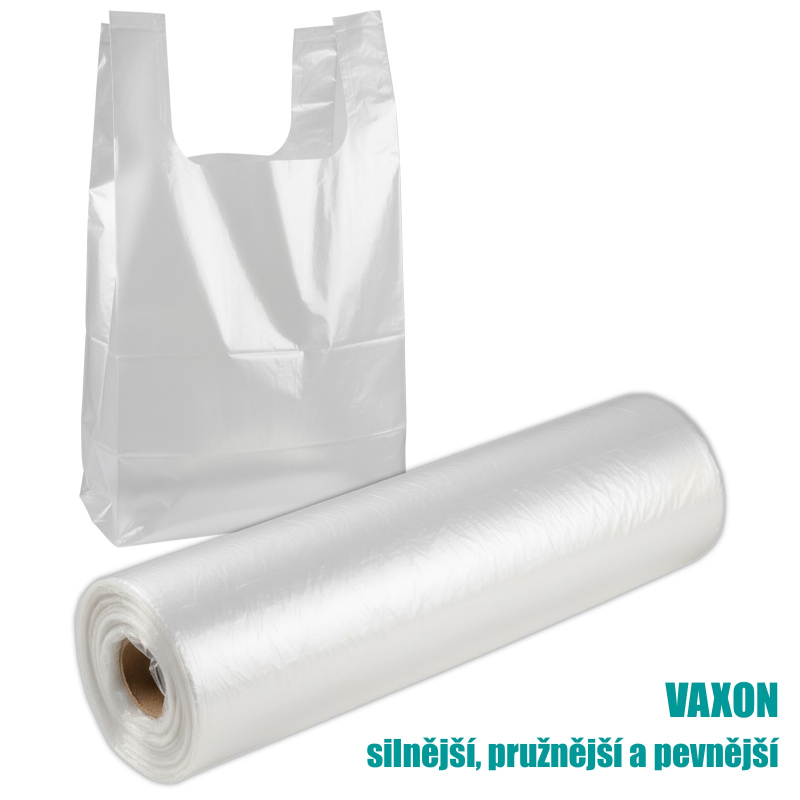 200x taška Vaxon 5+kg 12µm na roli 22+11x45 cm