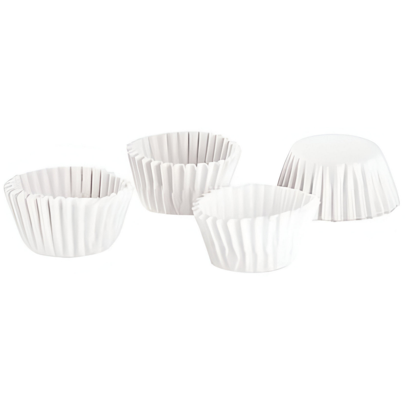 200x košíček cukrářský bílý 25 x 15 mm