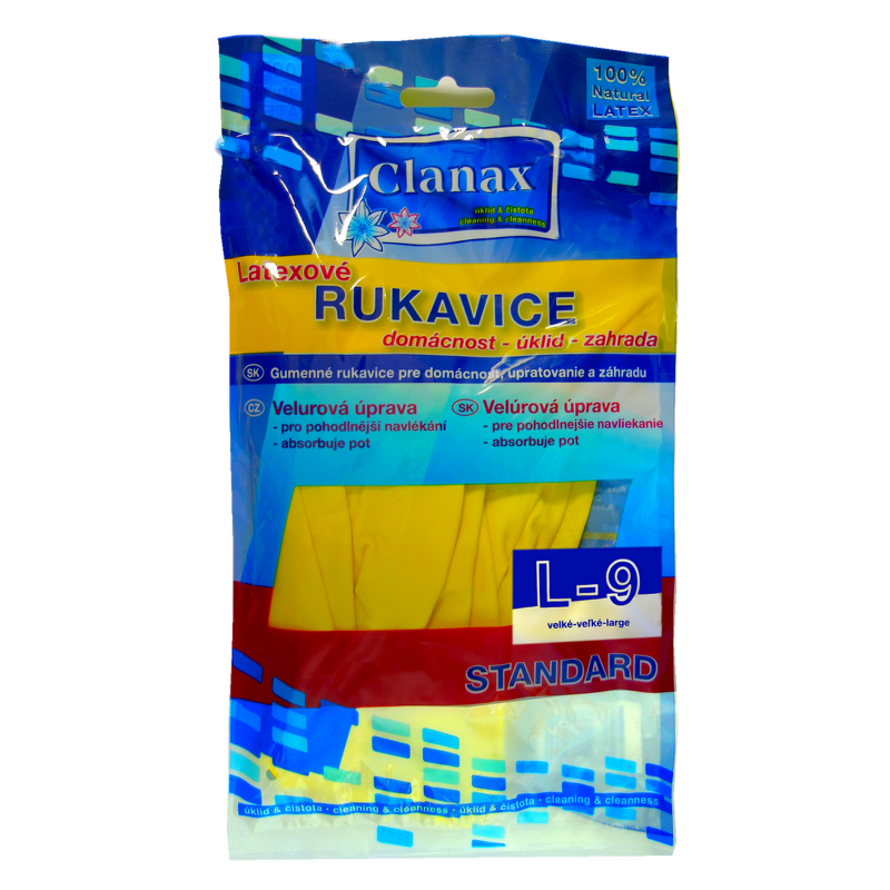 Rukavice úklidové Clanax STANDARD L-9